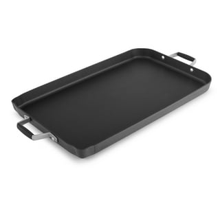  Chef's Secret Stovetop Griddle Pan - Stainless Steel Nonstick Griddle  Pan for Stove Top - Double Burner Griddle, Flat Top Pancake Pan - Riveted  Side Handles, Raised Lip Edges - 18x11.25x .