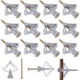 thumbnail image 1 of 100 Pcs Bouchons Muraux en Plaque de Plâtre Fixations Vis et Bouchons Muraux Ensemble Ancre Tube d'Expansion Anti-Rotation, 1 of 5