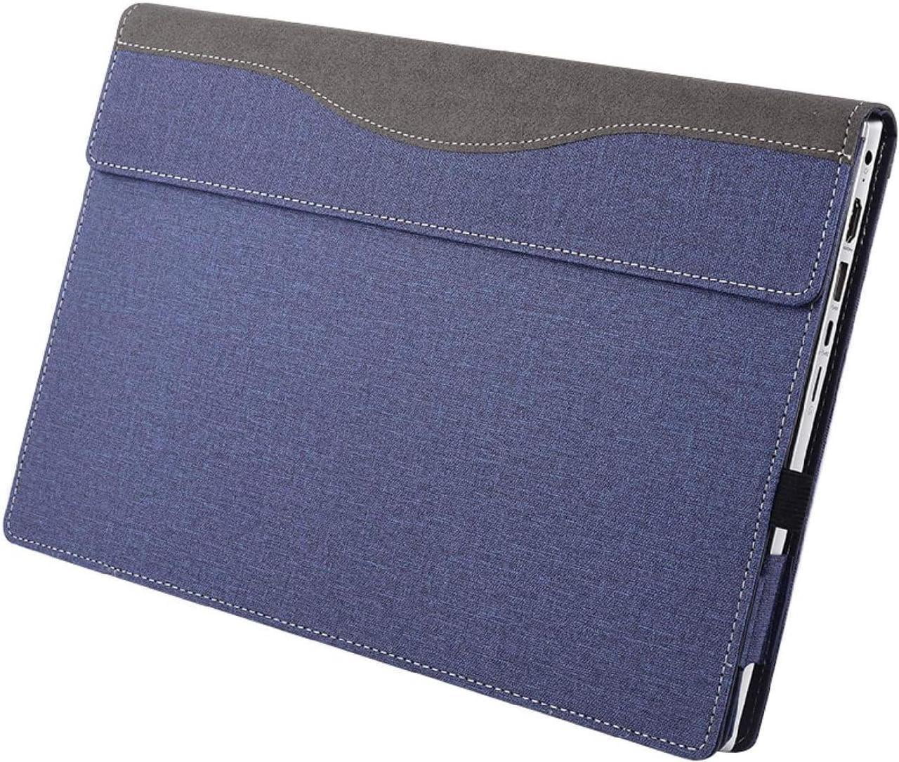 Laptop Case for 15 inch Microsoft Surface Laptop 7 Windows PC with ARM CPU and AI-Powered Copilot+, PU Leather Folio Stand Laptop Protective Cover