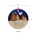 thumbnail image 5 of Wooden Forest Ornament, Starry Night Scene, Heartfelt Goodbye Gift, Memorial Ornament, Meaningful Keepsake, Thoughtful Sympathy Gift, Holiday Keepsake, Xmas Tree Hanging Decoration, 5 of 5