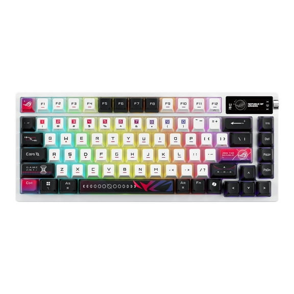 ASUS 90MP044FBKAA30 ROG Azoth X Snow 75% Mechanical Keyboard