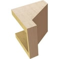 thumbnail image 6 of 6"W x 6"D x 6"H Wide Clemmons Rough Cedar Woodgrain TimberThane Corbel, Primed Tan, 6 of 6