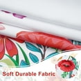 thumbnail image 6 of Alishomtll Kitchen Curtains Swags for Windows Blossom Floral Printed Window Drapes,28" W x 36" L,2 Panels，Rod Pocket,White, 6 of 6