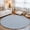 Navy Blue, Denim Blue, variant on Round Rugs 4Ft, Blue Stripes Round Area Rug Washable Indoor Throw Carpet, Geometric Abstract Lines Modern Striped Simple Soft Non Slip Circle Rug for Kitchen Nursery Room Home Decor Aesthetic