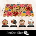 thumbnail image 4 of A1HC Natural Coco Coir Doormat, Spring Floral Scalloped Hello, 18"x30", Durable Outdoor Welcome Mat, Non-Slip, Easy to Clean, Pet Friendly, 4 of 8