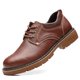thumbnail image 5 of Zapatos de senderismo de piel de vaca con cordones Zapatos casuales para hombres Zapatos huecos para hombres Botas cortas para hombres, 5 of 5