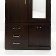 thumbnail image 4 of Ropero Moderno Funcional Maletero Espejo Cajones Espaciosos Marrón Reinicia 21 Muebles, 4 of 5
