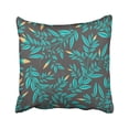 thumbnail image 1 of BSDHOME Blue Leaf Floral with Small Pattern Quirky Scroll Abstract Baroque Beautiful Berries Pillow Case Pillow Cover 16x16 inch Throw Pillow Covers, 1 of 1