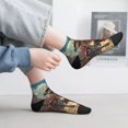 thumbnail image 2 of Naloa Tribal Futuristic Warrior Ankle Socks for Women Non Slip Socks No Show Socks Classic Low Cut Casual Socks Casual Socks, 2 of 7