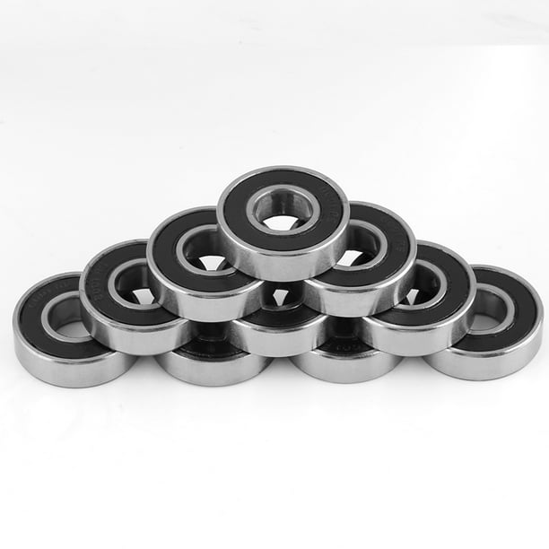 Rodamientos De Bolas 6001-2RS - 10 Unidades, 12x28x8 Mm, Sellados De Goma, Para Máquinas Y Automóviles