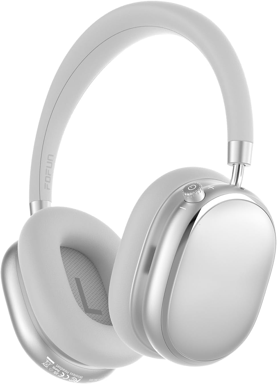 FOFUN NC95 Wireless Over Ear Headphones, Hybrid Active Noise Cancelling, Bluetooth 6.0 with Knob Control, 65H Playtime, App EQ Control, Hi-Res Audio, Comfort Fit for Travel and Workout