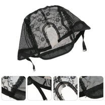 Worgeous U Shape Lace Wig Caps For Making Wigs And Hair Weaving Stretch Adjustable Wig For Making Wig (Black)