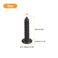 thumbnail image 2 of Unique Bargains 1/4 x 1' Phillips Pan Head Self-tapping Screw, 25pack 304 Stainless Steel Round Head Wood Screw (Black), 2 of 6