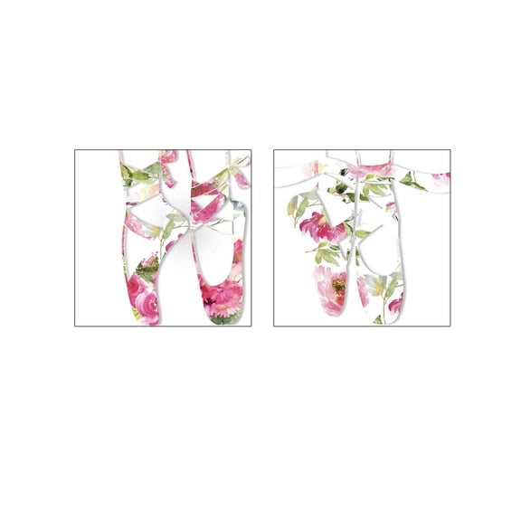 Great Art Now Dancing Girl by Color Bakery 2 Piece Print Art Set Each 12"W x 12"H