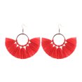 thumbnail image 2 of 1 par de pendientes de borla bohemios llamativos, recuerdo de fiesta, accesorio de moda para el Día de San Valentín, pendiente rojo brillante Ropa, zapatos y accesorios Miscelánea rojo brillante Minnieouse AP009556-11B, 2 of 6