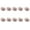 Pink, variant on 10Pcs Unpainted Miniature Hat Light Weight Small Fabric Hat for Handmade Art Craft Wedding Christmas Party Decoration