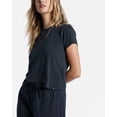 thumbnail image 2 of Billabong Women's Better Than Basic Solid Color Tee T-Shirt (X-Small, Off Black), 2 of 4