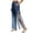 Dark Blue, variant on Women's Tear Away Pants Side Split Snap Open Bottom Sweatpants Leg Breakaway Post Surgery Pants with Pockets