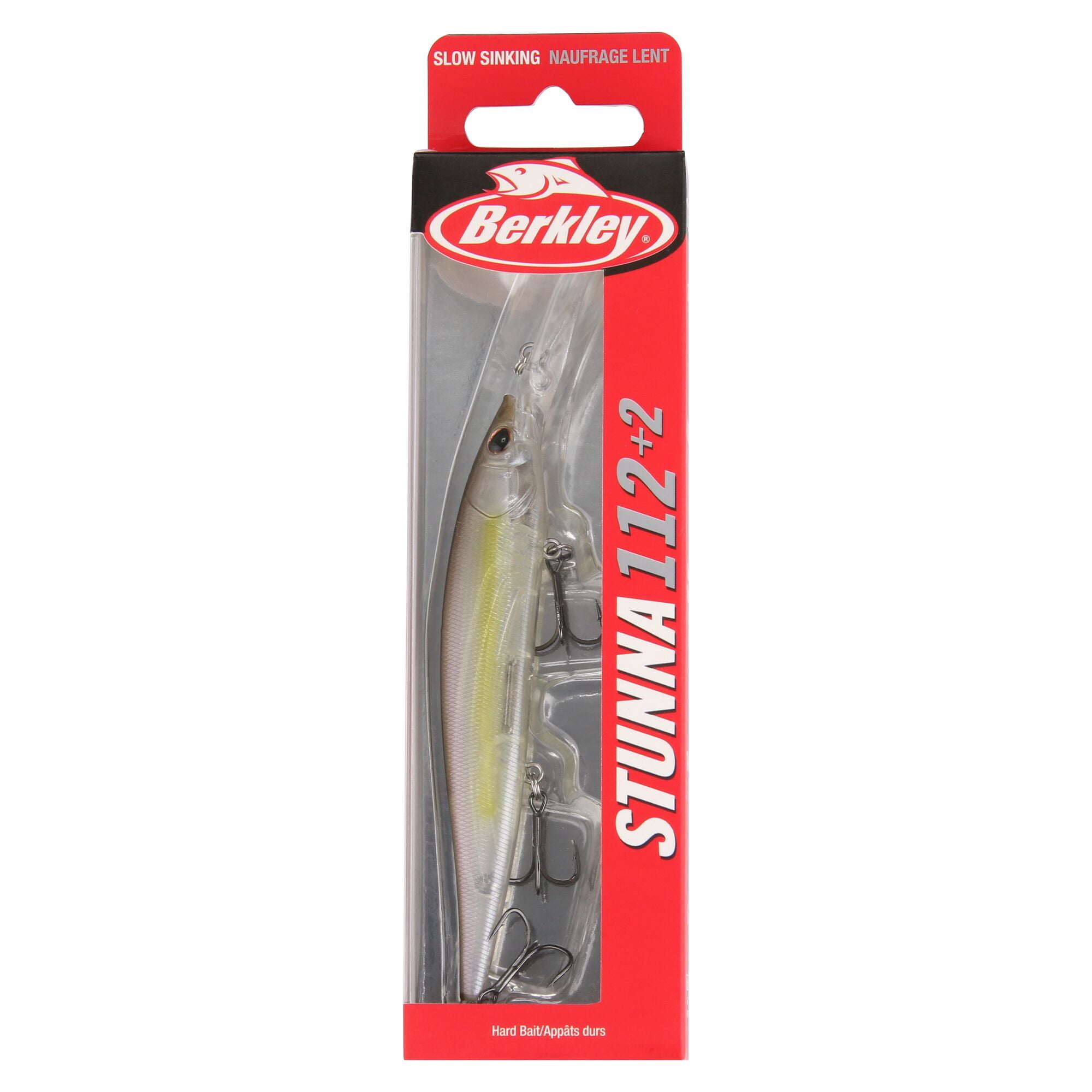 Berkley Stunna, 4.4 in, Jerkbaits, Stealth Shad (1 Count)