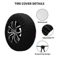 thumbnail image 4 of Spare Tire Cover, Vibrant Graffiti Urban Art Wheel Cover Tire Covers for Trailers Car Truck Camper Universal Tire Covering Fits Diameter 16 inch, 4 of 7