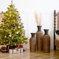 thumbnail image 7 of Aukfa Tall Floor Vase Set of 3, Extra Large Metal Decorative Vases for Living Room Dining Room Bedroom,Brown, 7 of 7