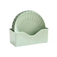 thumbnail image 2 of HLONK 5 Pcs 6 Inch Shell Shaped Dinner Plates Dinnerware Dishes Set Food Plate Saucers Tray Fruits Snack Bowls BPA Free, 2 of 5