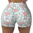 thumbnail image 2 of Honeii Cute Rabbit And Heart Print Women's Workout Shorts, Gym Shorts for Active Wear, Sports Shorts,Women's Running Shorts,Quick Dry Athletic Shorts-XX-Large, 2 of 8