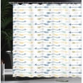 thumbnail image 4 of Ambesonne Boho Shower Curtain, Retro Arrow Pattern Print Art, 69"Wx84"L, Night Blue Multicolor, 4 of 5