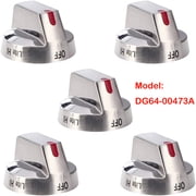 5 Pcs Dial Gas Stove Burner Control Knob for Samsung Range Oven Stove Replace DG64-00473A