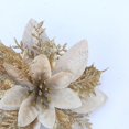 thumbnail image 2 of Adornos de flores de Navidad con Decoraciones de árboles de flores artificiales doradas para árbol de Navidad Decoración de coronas de Wendy BLESIY Decoraciones de boda para fiestas, 2 of 3