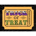 thumbnail image 2 of Finn, Livi 14x12 White Modern Wood Framed Museum Art Print Titled - Trick or Treat Ticket, 2 of 4