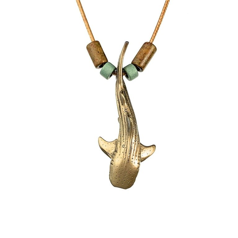 Whale Shark Necklace for Men and Women Bronze Whale Shark Pendant