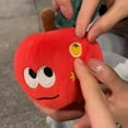 thumbnail image 6 of Cute Apple Worm Plush Keychain,Pull-Out Soft Fruit Bag Charm for Valentine鈥橲 Gift,Hidden Surprise Compartment,Detachable Caterpillar Ornament for Backpacks Keychains,Apple Keychain Decorations, 6 of 9
