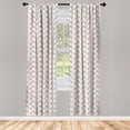 thumbnail image 3 of Ambesonne Pastel Curtains, Harlequin with Crosses, Pair of 28"x63", Multicolor, 3 of 5