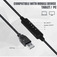 thumbnail image 6 of USB Headset Headphone With Microphone Noise Cancelling For PC Computer Call Chat, 6 of 11