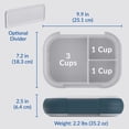 thumbnail image 5 of Bentgo Chill Max Leak-Proof XL Lunch Box - Included Ice Pack Keeps Food Cold; 5-Cup Capacity for Adults & Ages 8+, 3 or 4 Compartment Bento Box, BPA-Free, Dishwasher Safe (Fog & Deep Teal), 5 of 9