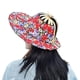 thumbnail image 1 of Sombrero de sol de bambú portátil 2 en 1 para mujer: plegable, ideal para viajes de verano en la playa, ala ancha con protección UV, moderno y versátil., 1 of 5