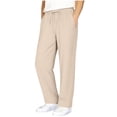 thumbnail image 7 of LJEFF Girls Drawstring Trousers, Casual Baggy Lightweight Comfort Elastic Waist Summer Beach Pants Beige Size 6, 7 of 7