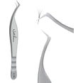 thumbnail image 1 of Natuhana High Precision Lash Tweezers for Eyelash Extensions Anti-Slip Premium Stainless Steel Curved Tip Tweezers for Professional & Beginner Use (A-08), 1 of 8