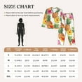 thumbnail image 6 of Junzan Hawaiian Pineappl Print Womens Pajama Sets,Long Sleeve Button Down For Women Pjs 2 Piece, 6 of 9