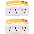 thumbnail image 1 of 2 PCS Protector de Voltaje de 3 Tomas,1440W,120V,12A,Protege Contra Sobretensiones de Alto y Bajo Voltaje,Supresor de Picos para Refrigerador,Congelador,Lavadora,Microondas,Aire Acondicionado (2), 1 of 5