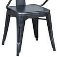 thumbnail image 3 of Armen Living Berkley Arm Chair in Industrial Grey Steel (Set of 2), 3 of 3