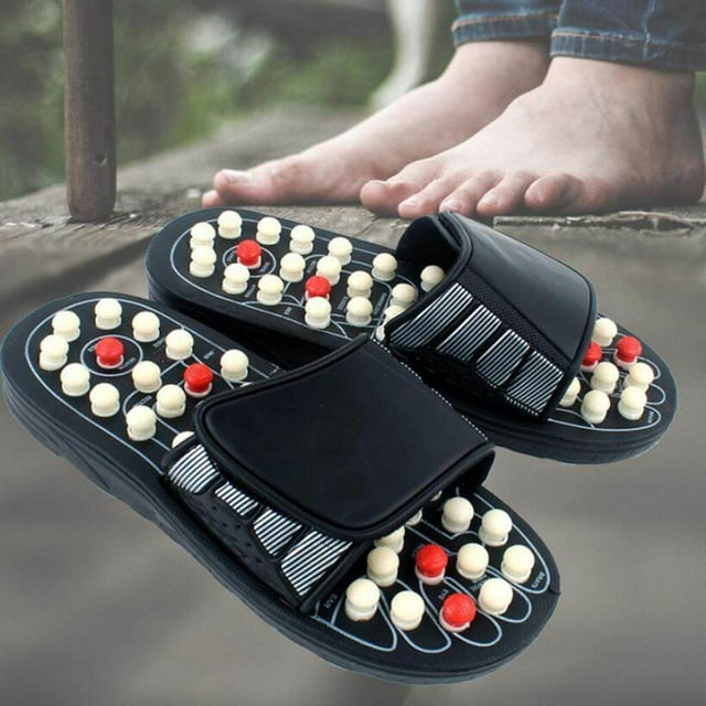 pitrice 1 Paire de Pantoufles Massantes pour Pieds, Sandale Réflexive, Point de Massage, Point d'Acupression, Sandale de Massage, 43