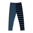 thumbnail image 5 of QSAWXQZ Girls' Halloween Leggings Elastic Waist Striped Stretch Soft Casual Pants Workout Bottoms 4 Years, 5 of 6