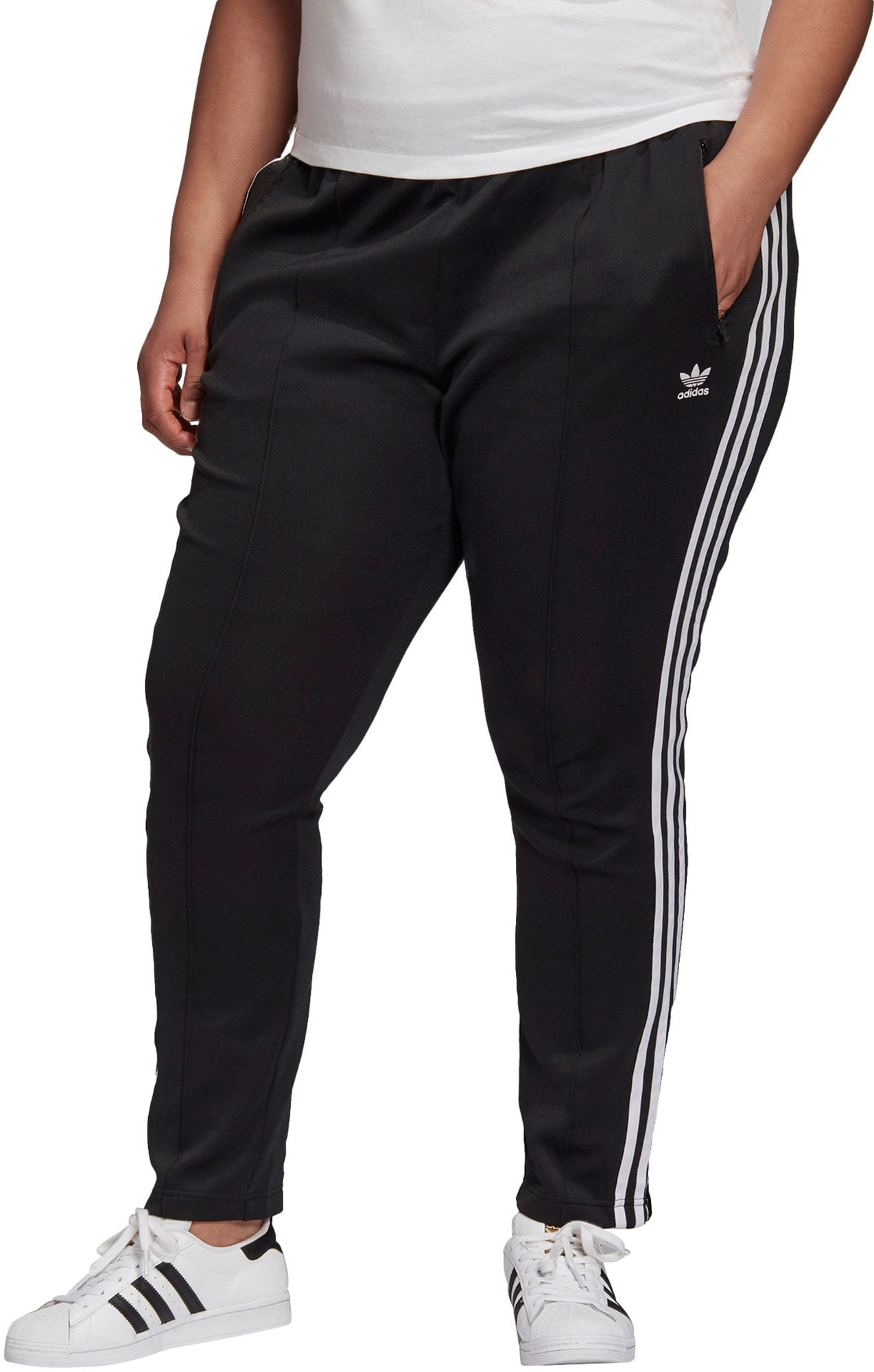 adidas track pants with zip pockets
