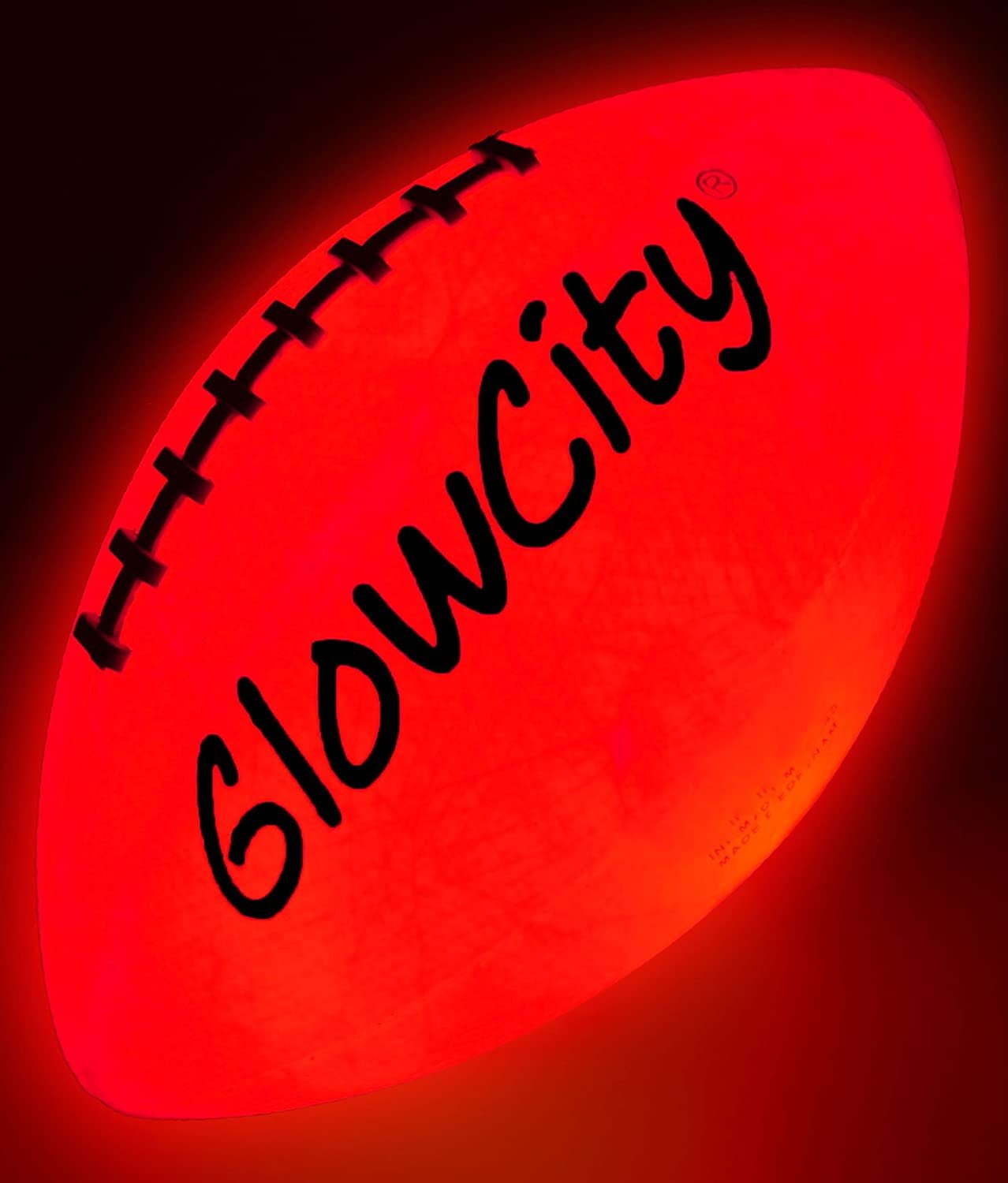 PlayGlow Glow In The Dark 5in Football Lot of 3 Novelty Toy Gift Sports Kids 
