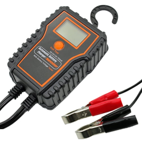 6v 12v 750ma Fully Automatic Smart Battery Charger Maintainer For Car Motorcycle Walmart Com Walmart Com