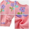 thumbnail image 3 of Hauts à Manches Longues pour Filles Col Rond Décontracté pour Tout-Petits Enfants Chemise Imprimée Confortable Blouse Douce pour Usage Quotidien Chemises pour Bébé Fille Col Roulé Filles Chemises pour Tout-Petits Taille 4 Chemise à Manches Longues 2t, 3 of 7