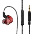 thumbnail image 1 of Auriculares deportivos intrauditivos HIF! Subwoofer con cable para música y teléfono móvil X2, 1 of 6