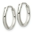 thumbnail image 2 of FB Jewels Sterling Silver 2mm Hoop Earrings, 2 of 3